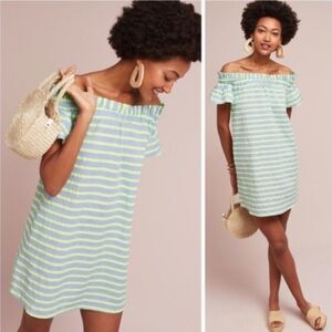🔥5 for $25 sale🔥 Corey Lynn calter off the shoulder striped shift dress